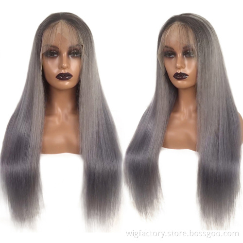 wholesale colored wig human hair 100% brazilian with baby hair, good grade transparent lace front wig human hair,